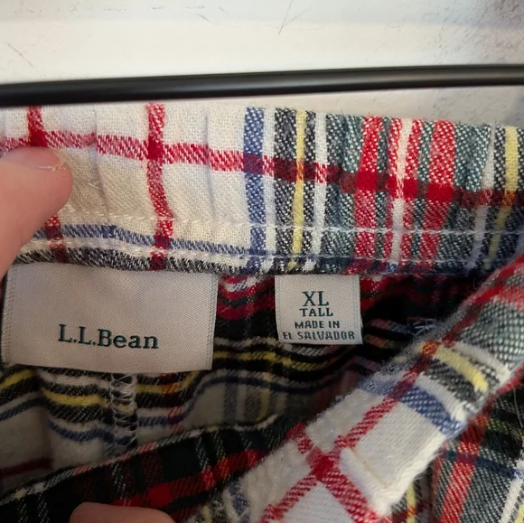 L.L. Bean Women's Scotch Plaid Flannel Christmas Pajamas Set Two Piece XL Tall - Picture 6 of 8